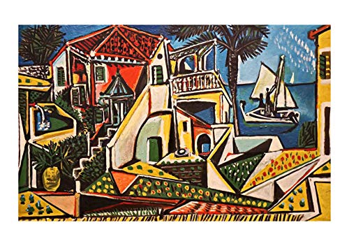 Spiffing Prints, Spiffing Prints Pablo Picasso - Mediterranean Landscape - Extra Large - Semi Gloss - Unframed