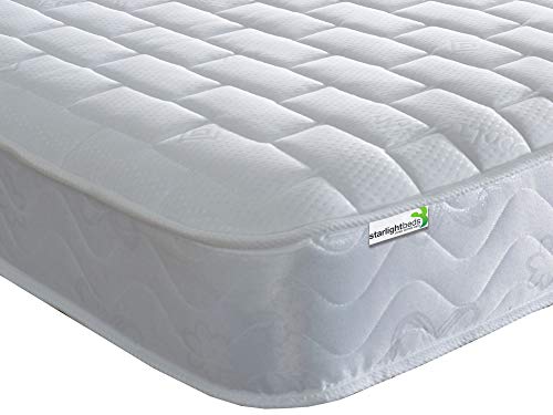 Starlight Beds, Starlight Beds - 4ft6 Double Memory Foam Mattress. Small Double & Double Memory Foam Sprung Mattress (Double Mattress)