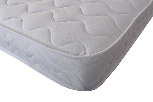 Starlight Beds, Starlight Beds - Luxury single mattress, single memory foam mattress (3ft x 6ft3 Single Mattress, White)(90cm x 190cm)