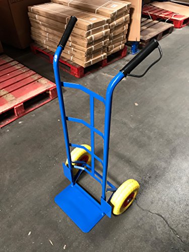 G-Rack, Steel Sack Truck with Anti Puncture Tyres and 325kg Load Capacity (Blue)