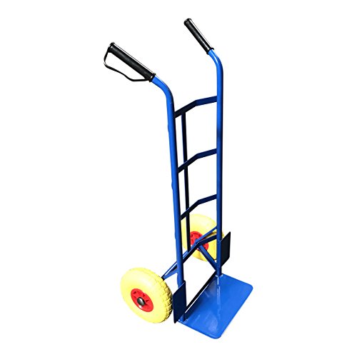 G-Rack, Steel Sack Truck with Anti Puncture Tyres and 325kg Load Capacity (Blue)