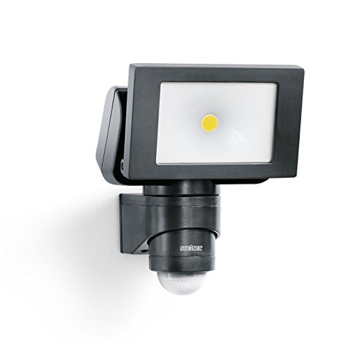 STEiNEL, Steinel LED Outdoor Spotlight LS 150 Black - 240° Motion Sensor Light max. 12 m Range - 20.5 W, Swivelling Outdoor Wall Light 1760 Lumen
