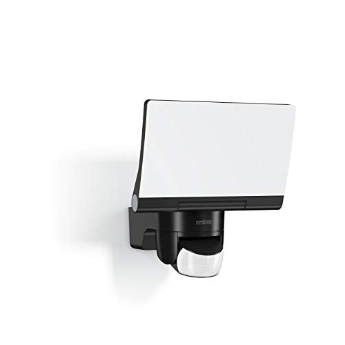STEiNEL, Steinel LED Spotlight XLED Home 2 Black - Adjustable Floodlight Exterior Light, 14 W - 180° Motion Sensor Spotlight for Garden