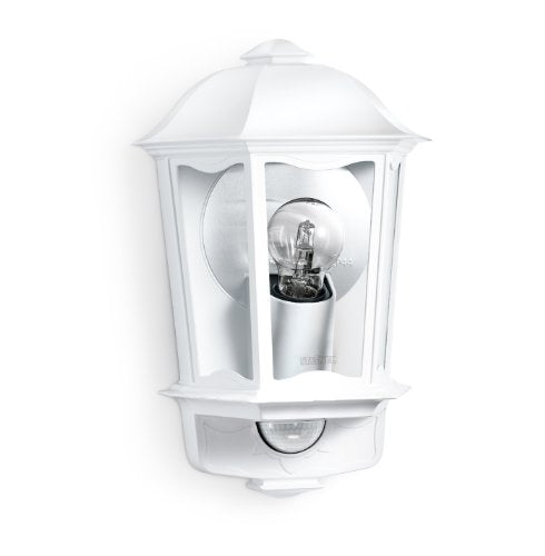 STEiNEL, Steinel Outdoor Light L 190 S white, Max. 100 W, Wall Light, 180° Motion Sensor, 12 m Range, Soft Light Start, Aluminium
