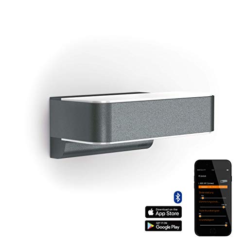 STEiNEL, Steinel Outdoor Light L 810 iHF Connect Anthracite, LED Wall Light, 160° Motion Detector, 12.5 W, Networkable, can be Operated via App, Aluminium