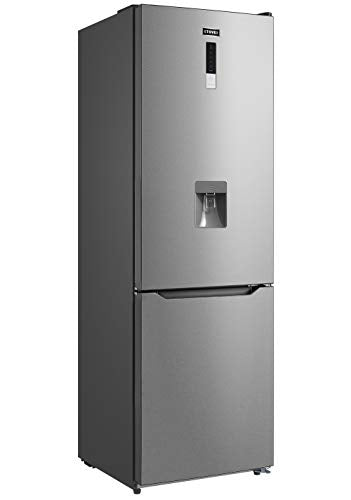 Stoves, Stoves NF60189WTD Freestanding Fridge Freezer, Total No Frost, Water-Through-Door, 60cm wide, 308L Total Capacity, Stainless Steel