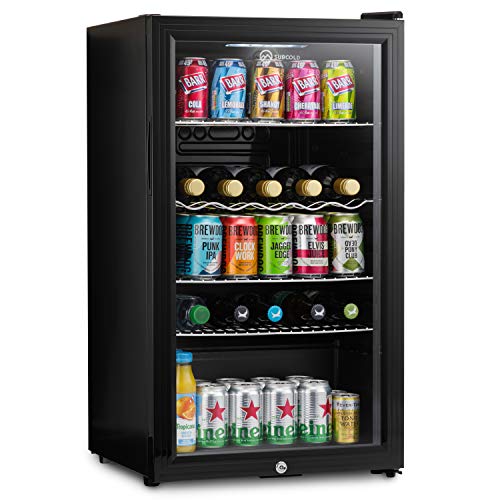 Subcold, Subcold Super85 LED - Under-Counter Fridge | 85L Beer, Wine & Drinks Fridge | LED Light + Lock and Key | Energy Efficient (Black, 85L)…