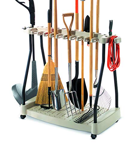 Suncast, Suncast RTC1000 ® Premium Garden Tool Storage Cart Rack With Wheels Suitable For Small & Large Tools