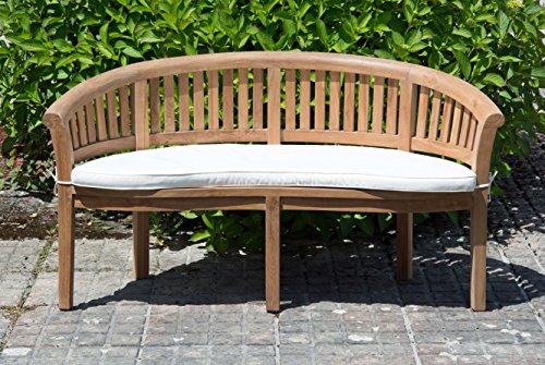 Sustainable Furniture, Sustainable Furniture Cushion for Banana/San Francisco Garden Bench (Natural) Showerproof, Cream