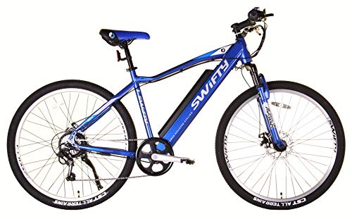 swifty, Swifty Electric Mountain Bike with Semi-Integrated Battery, Blue
