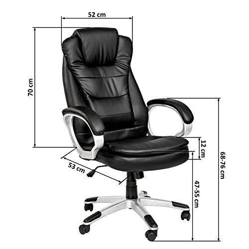 TecTake, TECTAKE LUXURY OFFICE CHAIR WITH DOUBLE CUSHION