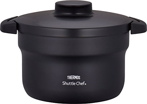 Thermos, THERMOS Vacuum Warm Cooker "Shuttle Chef" KBJ-3000 BK (Black) Japan Domestic genuine products