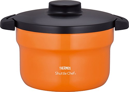 Thermos, THERMOS Vacuum Warm Cooker "Shuttle Chef" KBJ-3000 OR (Orange) Japan Domestic genuine products