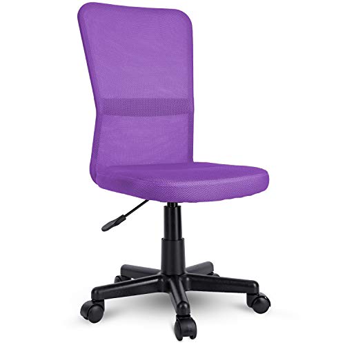 TRESKO, TRESKO Office Chair Swivel Desk, 7 colours available, with nylon casters, continuously height-adjustable, upholstered seat, ergonomically
