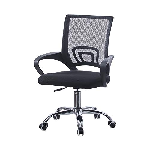TUKAILAi, TUKAILAI Mesh Black Office Chair Executive Desk Chair Adjustable and Swivel Computer Chair Home Office Chair Mid-Back with Lumbar Support Ergonomic Task Chair