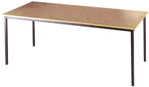 Blue Box, Tables - Graphite Frame Rectangular Flexi Table (FLXG14B) H725xW1400xD800 - Beech