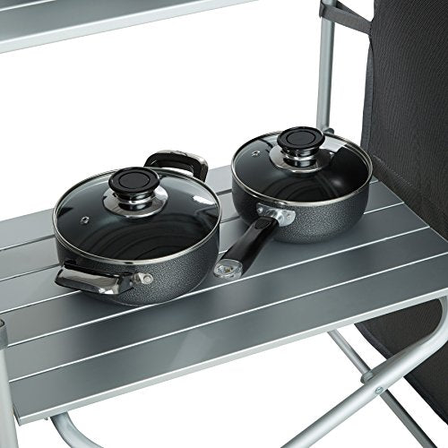 TecTake, TecTake 800585 - Camping Kitchen Aluminium, Easy to assemble, Lightweight - different Models (Type 1 | No. 402919)