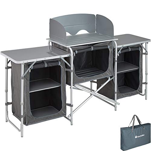 TecTake, TecTake 800585 - Camping Kitchen Aluminium, Easy to assemble, Lightweight - different Models (Type 1 | No. 402919)
