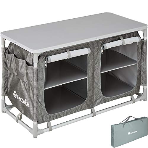 TecTake, TecTake 800585 - Camping Kitchen Aluminium, Easy to assemble, Lightweight - different Models (Type 4 | No. 402922)