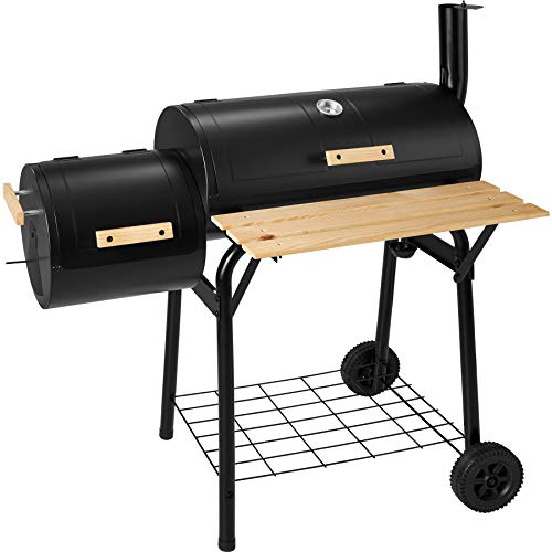 TecTake, TecTake BBQ Charcoal barbecue smoker with heat indicator - different models - (Smoker model 1 (big 400821))