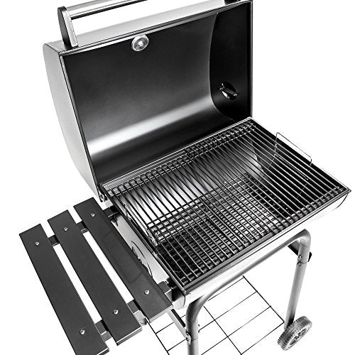 TecTake, TecTake BBQ Charcoal barbecue smoker with heat indicator - different models - (Smoker model 2 (small 401172))