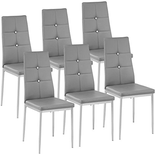 TecTake, TecTake Set of 6 Dining Chairs 40x42x97cm
