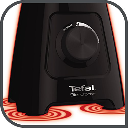 Tefal, Tefal BL420840 Blendforce II Blender with Plastic Jug, 600 W, 1.5 liters, Black
