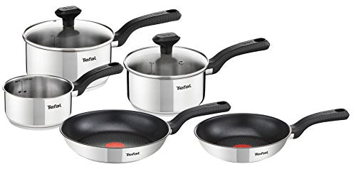 Tefal, Tefal C972S544 5 Piece, Comfort Max, Stainless Steel, Pots and Pans, Induction Set, Silver