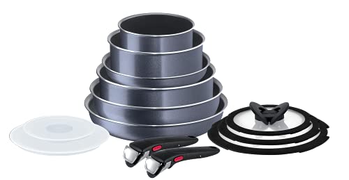Tefal, Tefal Ingenio Elegance Non-Stick Cookware Set, 13 Pieces, Grey, L2319042