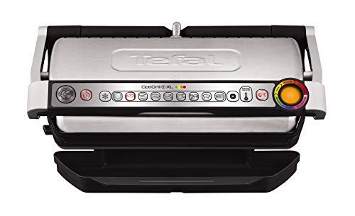 Tefal, Tefal OptiGrill+ XL GC722D40 Intelligent Health Grill, 9 Automatic Settings, Stainless steel, 2000W, 6-8 Portions