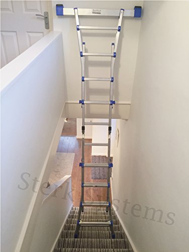 Sterk Systems, Telescopic Multi Purpose Combination Step Ladder System | 4x4 RUNGS