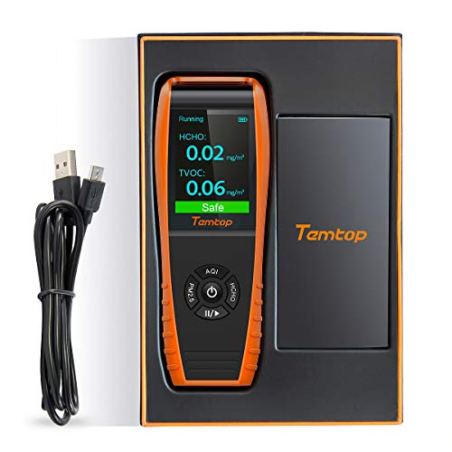 Temtop, Temtop LKC-1000S+ High Accurate Air Quality Detector AQI Sensor Professional Formaldehyde Monitor Detector for Indoor and outdoor