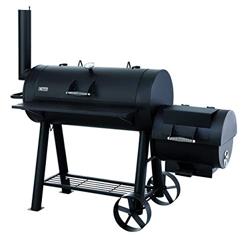 Tepro, Tepro 1049 Premium Charcoal Offset BBQ Pit Smoker Milwaukee - Black