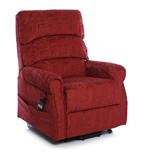 Morris Living, The Augusta - Dual Motor Riser Recliner Mobility Chair in Soft Fabric Finish - Terracotta