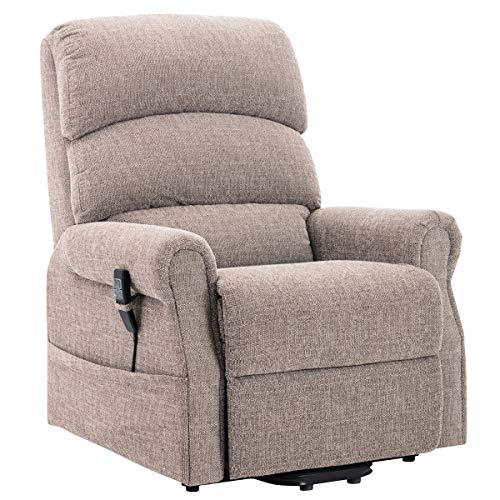 Elite Care, The Clayton Dual Motor Electric Rise and Recliner Mobility Chair with USB Charging Port in handset - Choice of Colours (Wheat)