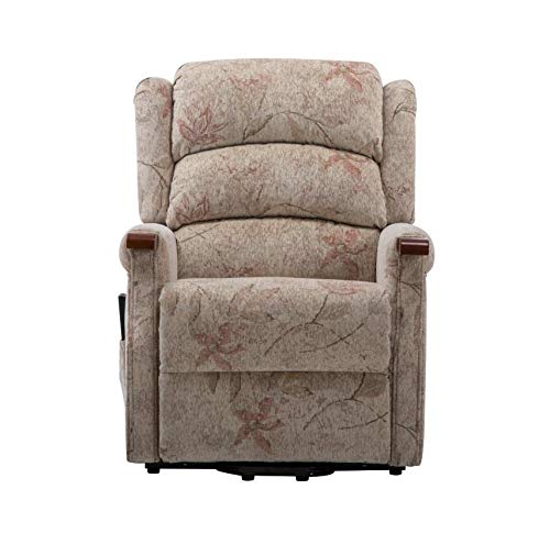 Morris Living, The Leicester Dual Motor Riser Recliner Mobility Lift Chair in Bouquet Beige
