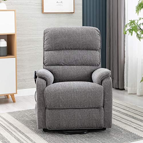 Elite Care, The Thornton Dual Motor Electric Riser and Recliner Mobility Chair with Heat, Massage and USB - Choice of Colours (Grey)