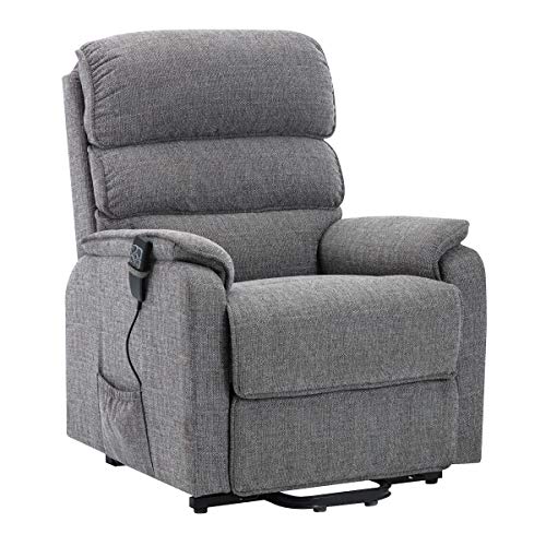 Elite Care, The Thornton Dual Motor Electric Riser and Recliner Mobility Chair with Heat, Massage and USB - Choice of Colours (Grey)
