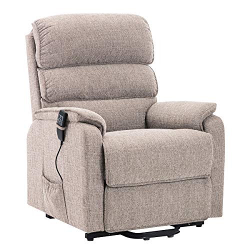 Elite Care, The Thornton Dual Motor Electric Riser and Recliner Mobility Chair with Heat, Massage and USB - Choice of Colours (Wheat)