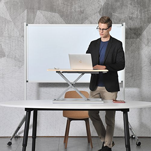 Thingy Club, ThingyClub Standing Desk Converter Height Adjustable Sit to Stand, 765 x 51 mm Working Surface, 55~430mm Adjust Height - Home