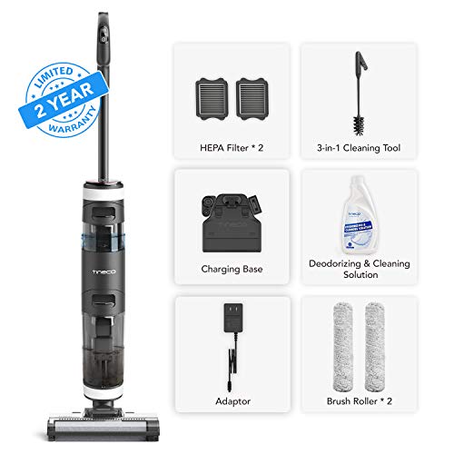 Tineco, Tineco Wet and Dry Vacuum Cleaner, Cordless 3-in-1 Floor Cleaner FLOOR ONE S3, Smart Suction Lightweight Hard Floors Cleaning