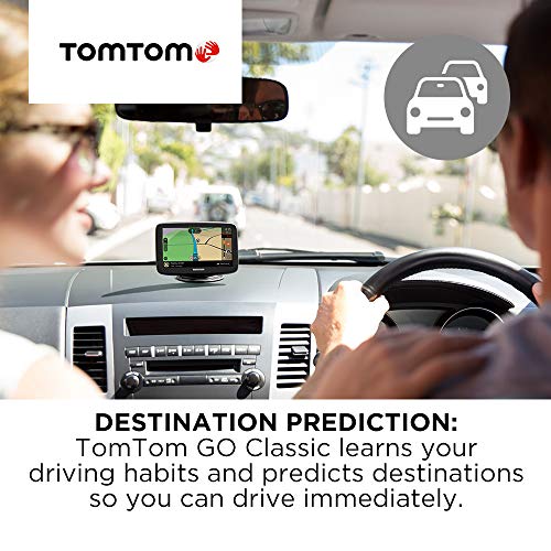 TomTom, TomTom Car Sat Nav GO Classic, 6 Inch, with Traffic Congestion and Speed Cam Alert Trial Thanks to TomTom Traffic, EU Maps, Updates