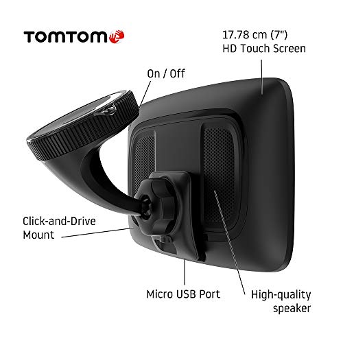 TomTom, TomTom Car Sat Nav GO Discover, 7 Inch, with Traffic Congestion and Speed Cam Alerts thanks to TomTom Traffic, World Maps