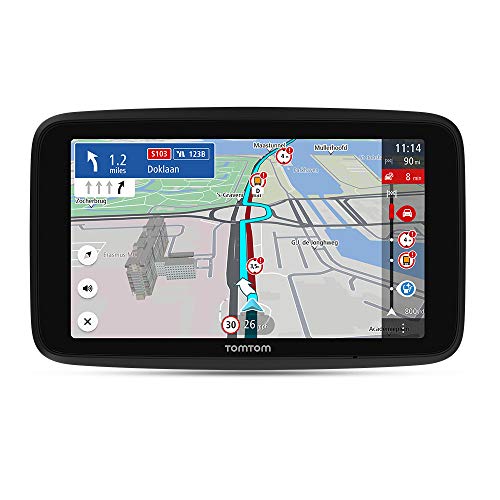 TomTom, TomTom Truck Sat Nav GO Expert, 6 Inch HD Screen, with Custom Large Vehicle Routing and POIs, Traffic Congestion Thanks to TomTom Traffic