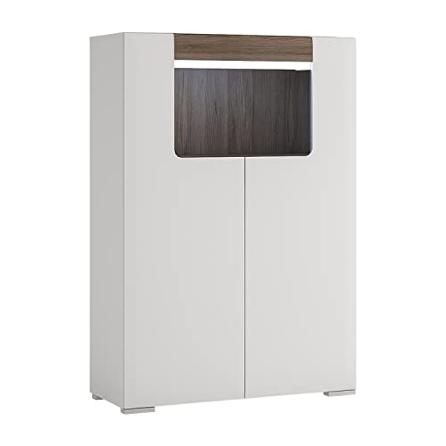 Furniture To Go, Toronto Low 2 Door cabinet with open shelf (inc Plexi Lighting)