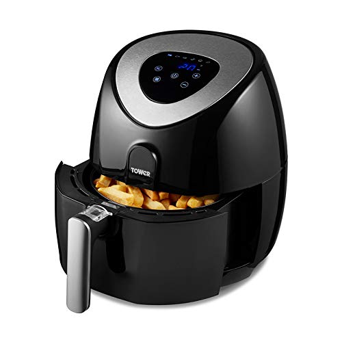 Tower, Tower T17024 Digital Air Fryer Oven with Rapid Air Circulation and 60 Min Timer, 4.3 Litre, Black