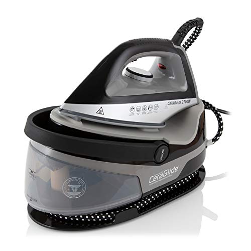 Tower, Tower T22006 CeraGlide Steam Generator Iron with Ceramic Soleplate, 2700 W, 1.5 Litre, Black