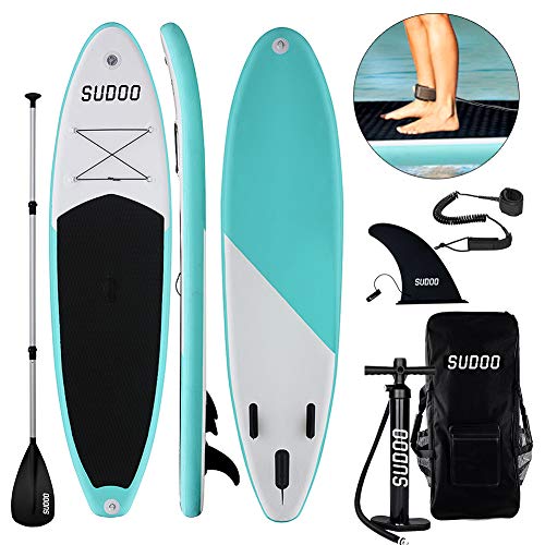 Triclicks, Triclicks 10ft / 3m Stand Up Paddle Boards Inflatable SUP Board Surfboard - Beginner’s Kit. Adjustable Paddle, Hand Pump With Pressure