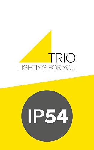 Trio Leuchten, Trio Leuchten Ohio 220969142 LED Outdoor Wall Light Cast Aluminium Titanium-Coloured 6 Watt LED IP54 Motion Sensor