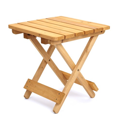 Trueshopping, Trueshopping Adirondack Folding Side Table 40.6 cm Square Home or Garden use